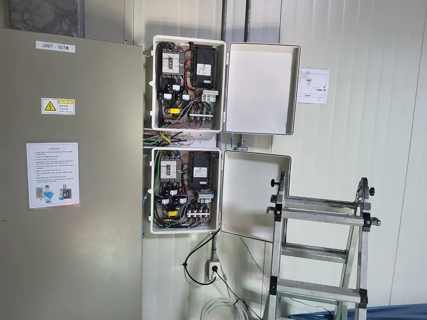Measurement box with AI-ELEX installed